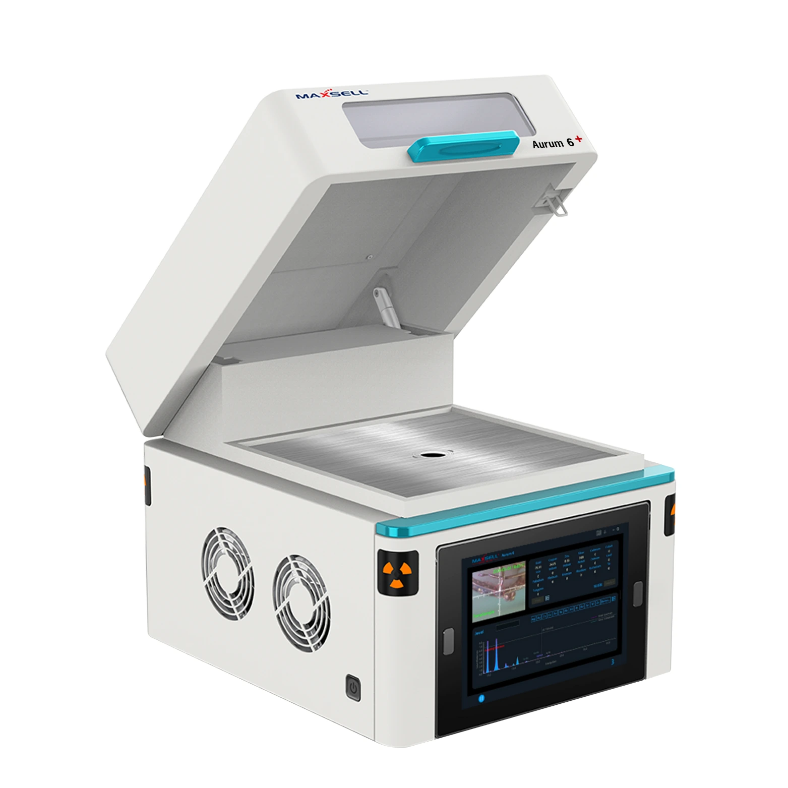 Aurum 6 + Gold Testing Machine - Front Right open